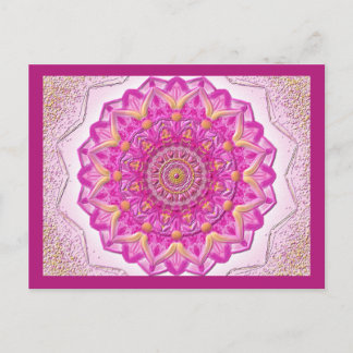 Postkarte MagicMandala Magenta Briefkaart