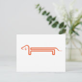 Postkarte mit Dackel Briefkaart (Staand voorkant)