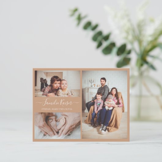 Postkarte mit eigenen Bildern gestalten Briefkaart (Staand voorkant)