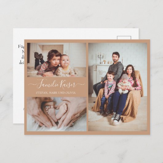 Postkarte mit eigenen Bildern gestalten Briefkaart (Voorkant / Achterkant)