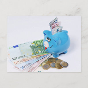 Postkarte mit Euro Währungsmov Briefkaart
