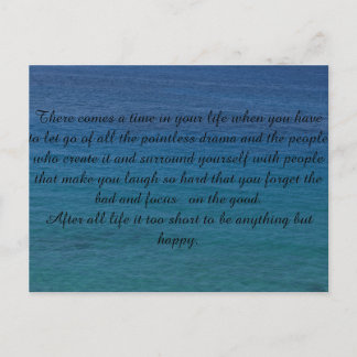 Postkarte mit Spruch Briefkaart