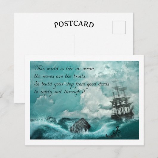 Postkarte mit Spruch Briefkaart (Voorkant / Achterkant)