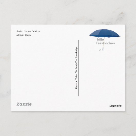 Postkarte - Pauze Briefkaart (Achterkant)