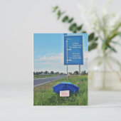 Postkarte - per Anhalter unterwegs Briefkaart (Staand voorkant)