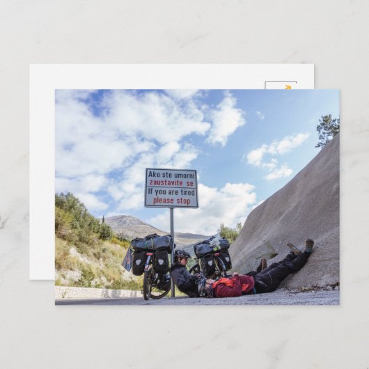 Postkarte - please stop briefkaart (Voorkant / Achterkant)