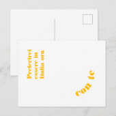 Postkarte Preferirei essere in Italia ora Briefkaart (Voorkant / Achterkant)