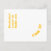 Postkarte Preferirei essere in Italia ora Briefkaart (Voorkant)