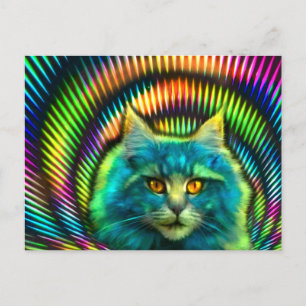 Postkarte "PsyCat" Briefkaart