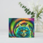 Postkarte "PsyCat" Briefkaart (Staand voorkant)