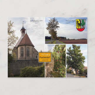 Postkarte Puschendorf Sehenwürdigkeiiten Briefkaart