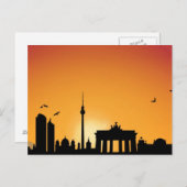 Postkarte Skyline Berlin Briefkaart (Voorkant / Achterkant)