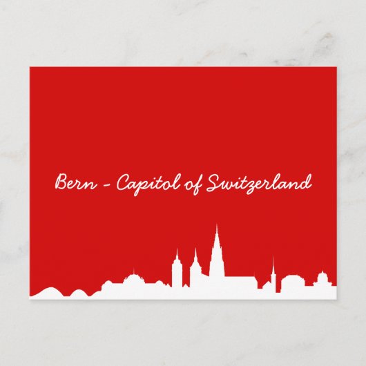 Postkarte Skyline Bern Briefkaart (Voorkant)