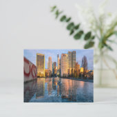 Postkarte Skyline Frankfurt am Main Briefkaart (Staand voorkant)