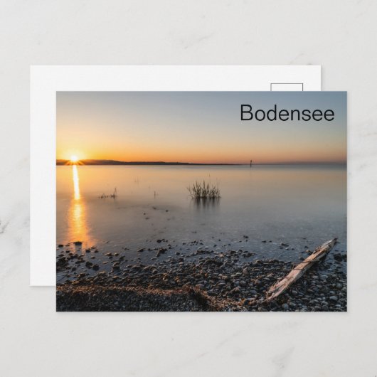Postkarte Sonnenaufgang Bodensee ruhig Briefkaart (Voorkant / Achterkant)