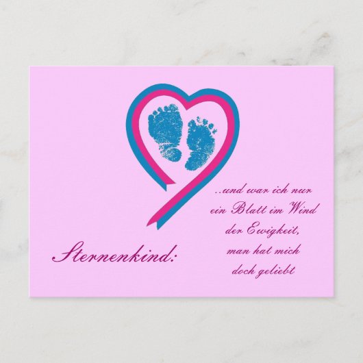 Postkarte Sternenkind Briefkaart (Voorkant)