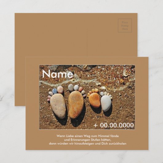 Postkarte Sternenkind Briefkaart (Voorkant / Achterkant)