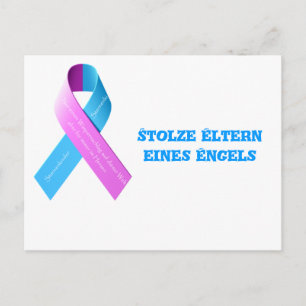 Postkarte stolze Eltern eines Engels Briefkaart