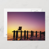 Postkarte Stuhl auf Steg Briefkaart (Voorkant / Achterkant)