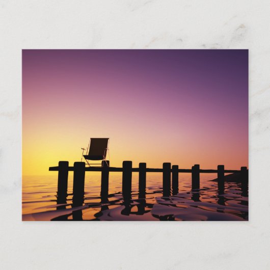 Postkarte Stuhl auf Steg Briefkaart (Voorkant)