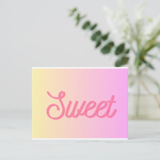 Postkarte - "Sweet" Briefkaart (Staand voorkant)