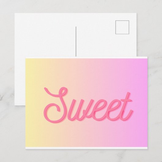 Postkarte - "Sweet" Briefkaart (Voorkant / Achterkant)