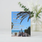 Postkarte „Unser Ziel: das Meer“ Briefkaart (Staand voorkant)