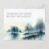 Postkarte "Wenn die Zeit endet ..." Briefkaart (Voorkant)