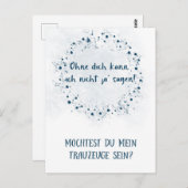 Postkarte - Willst du mein Trauzeuge sein Briefkaart (Voorkant / Achterkant)