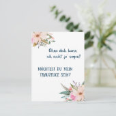 Postkarte - Willst du mein Trauzeuge sein Briefkaart (Staand voorkant)
