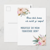 Postkarte - Willst du mein Trauzeuge sein Briefkaart (Voorkant / Achterkant)