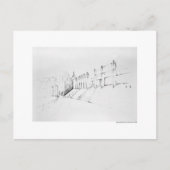 Postkarte Zeichnung Bleistift Hannover Landschaft Briefkaart (Voorkant)