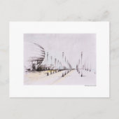 Postkarte Zeichnung Bleistift Hannover Landschaft Briefkaart (Voorkant)