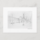 Postkarte Zeichnung Bleistift Hannover Landschaft Briefkaart (Voorkant)