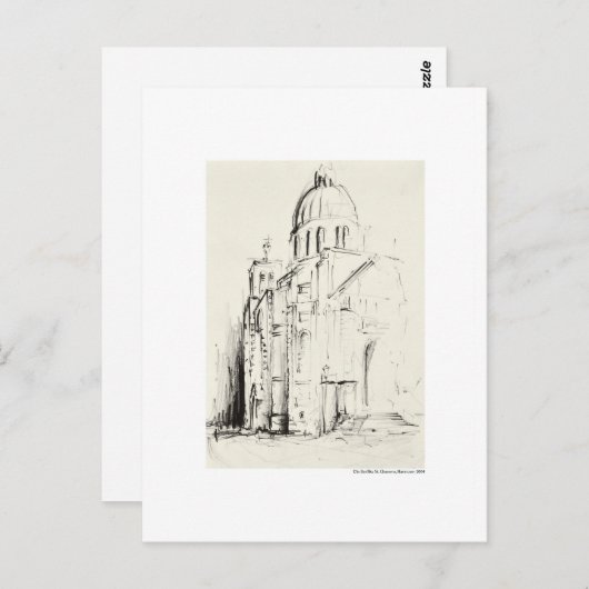 Postkarte Zeichnung Bleistift Hannover Landschaft Briefkaart (Voorkant / Achterkant)