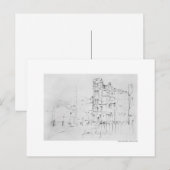 Postkarte Zeichnung Bleistift Hannover Landschaft Briefkaart (Voorkant / Achterkant)