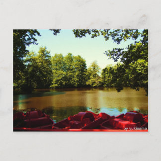 Postkarte - Zie mit Paddelbooten Briefkaart