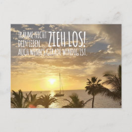 Postkarte „Zieh los!“ Briefkaart