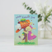 Postknuffels (Werelddag van het Briefkaart 2023) (Staand voorkant)