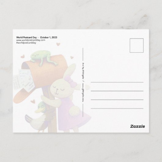 Postknuffels (Werelddag van het Briefkaart 2023) (Achterkant)