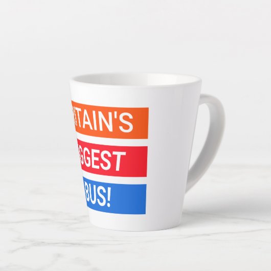 postkoets-Mok Latte Mok (Rechterhoek)