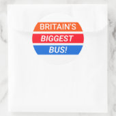 postkoets-Sticker Ronde Sticker (Tas)