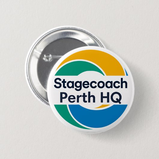 postkoetspas ronde button 5,7 cm (Voorkant /achterkant)