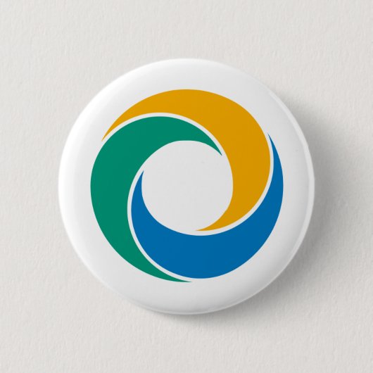 postkoetspas ronde button 5,7 cm (Voorkant)