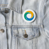 postkoetspas ronde button 5,7 cm (In situ)