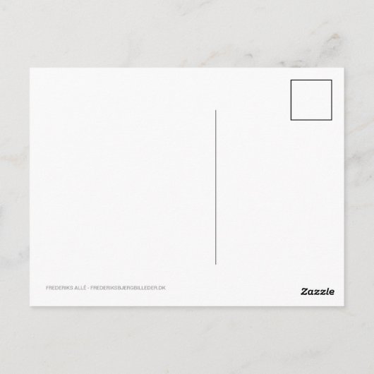 Postkort - Frederiks Allé Briefkaart (Achterkant)