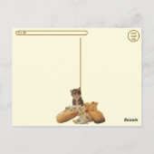 Postkruising Ballerina Kate Cat/Kitten Briefkaart (Achterkant)
