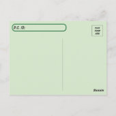 Postkruising - Florida Cottonmouth in het moeras Briefkaart (Achterkant)