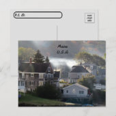 Postkruising - Foggy Maine Morning Briefkaart (Voorkant / Achterkant)