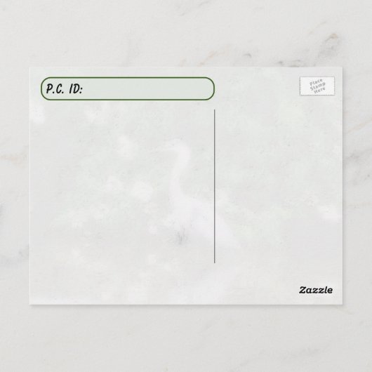 Postkruising Great Blue Heron en Alligator Briefkaart (Achterkant)